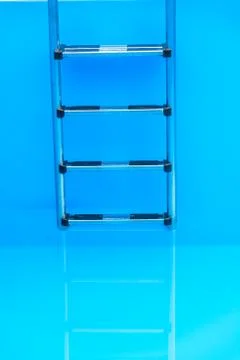 Staircase to the pool Foto stock