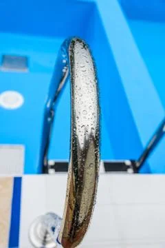 Staircase to the pool Foto stock