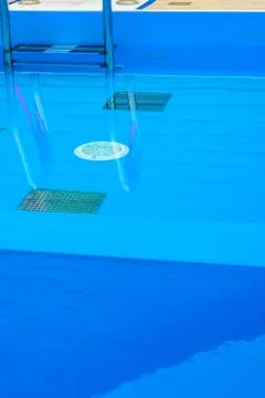 Staircase to the pool 스톡 사진