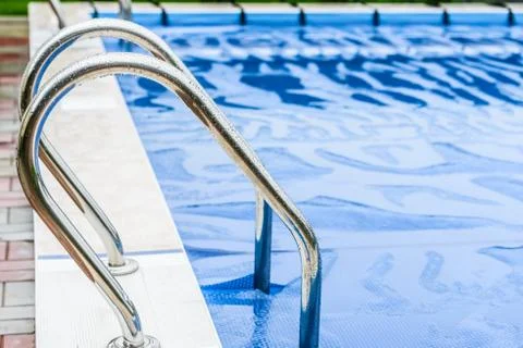 Staircase to the pool Foto stock