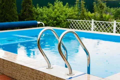 Staircase to the pool Foto stock