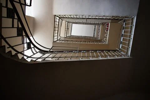 Staircase, railing, corridor Stock Photos