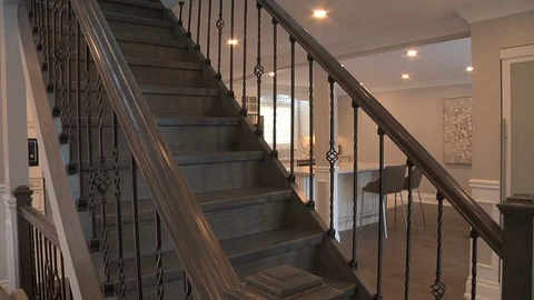 Staircase with Railings Stock Footage 111498084