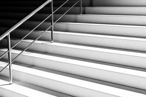 Staircase with railings Ilustración de archivo