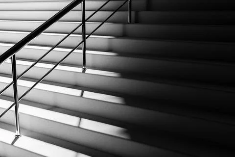Staircase with railings Ilustración de archivo
