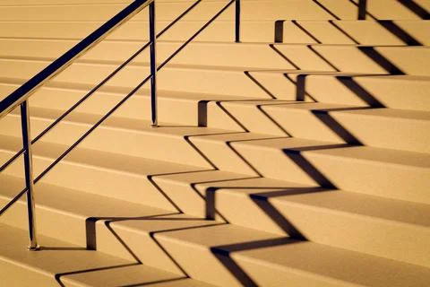 Staircase with railings Ilustración de archivo