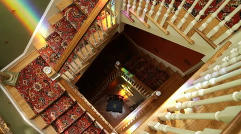 Staircase Rainbow II Stock Footage 40805587