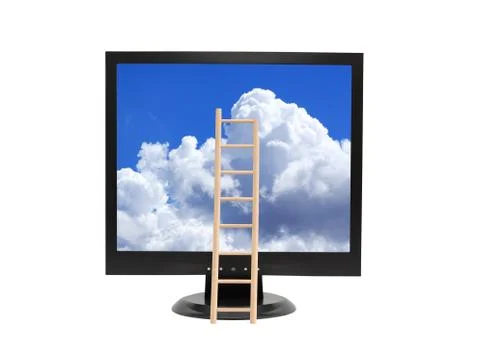 Staircase To Sky Stock Photos