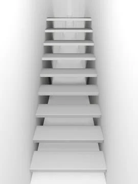 Staircase with steps in the corridor Stock-Illustration