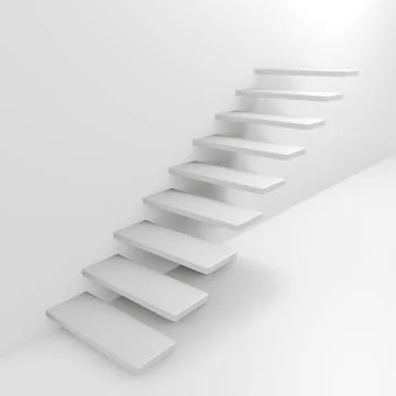 Staircase with steps in the wall Stock Illustration