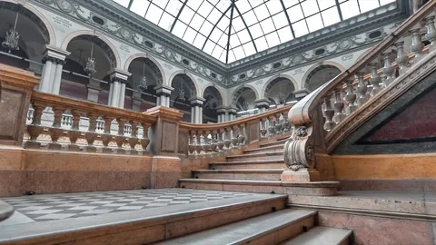 Staircase At The Stieglitz Academy Video stock 77398356