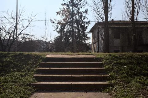 Staircase in the sun Stock Photos