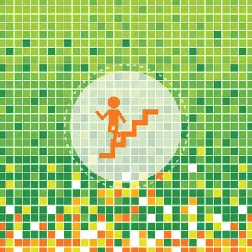 Staircase symbol Stock Illustration