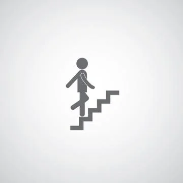 Up staircase symbol Stock Illustration