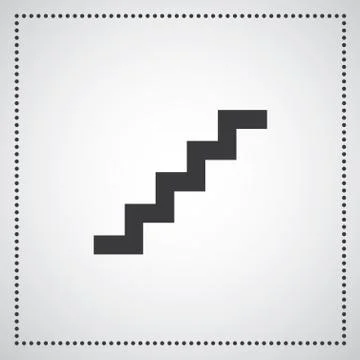 Staircase symbol Stock Illustration