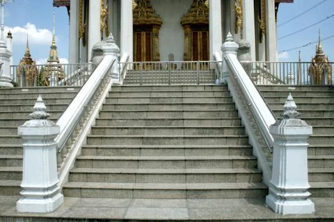 Staircase to temple Stock Photos