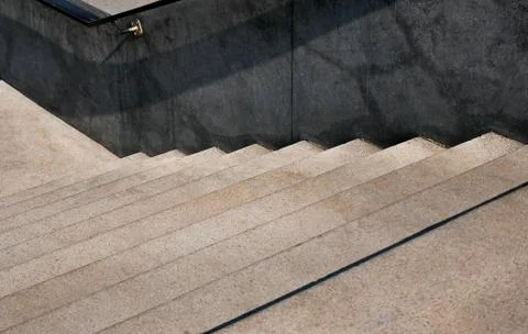 Staircase Ten Steps Down Foto stock