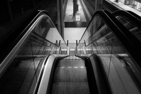 Staircase of train station Stock Photos