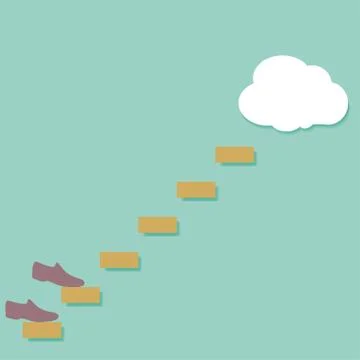 Staircase upstairs vector Stock-Illustration