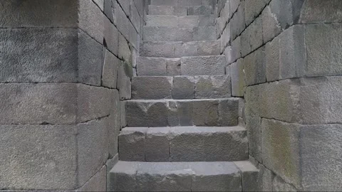 Staircase to Vishnu Temple, Prambanan Complex, Java, Indonesia Stock Footage 249333801