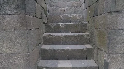 Staircase to Vishnu Temple, Prambanan Complex, Java, Indonesia Stock Footage 249335722