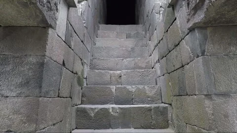 Staircase to Vishnu Temple, Prambanan Complex, Java, Indonesia Stock Footage 249335910