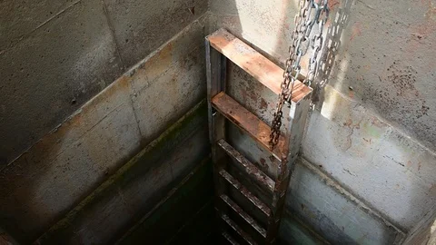 Staircase to the well Stock Footage 115476494