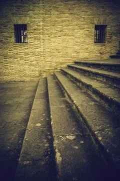 Staircase with window Stock Photos