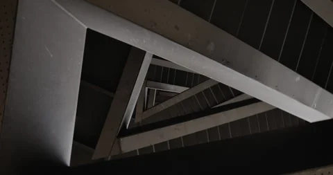 Staircases in triangle high-angle Stock Footage 255741138