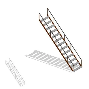 Stairs. 3d Vector illustration.3d isometric style. 스톡 일러스트
