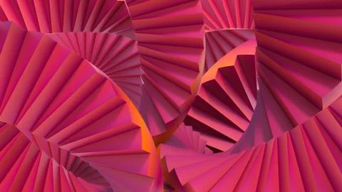 Stairs abstract illusion Stock Illustration