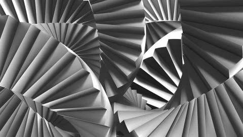 Stairs abstract illusion Stock Illustration