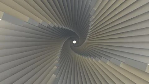 Stairs abstract illusion Stock Illustration