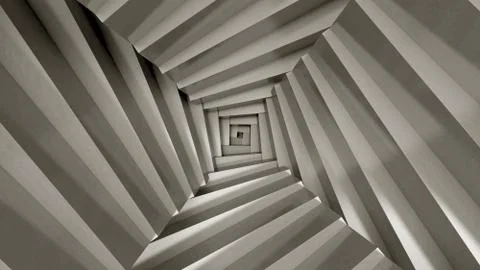 Stairs abstract illusion Stock Illustration