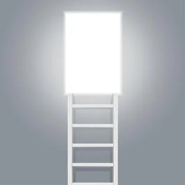 Stairs and Door. Vector Illustrazione stock