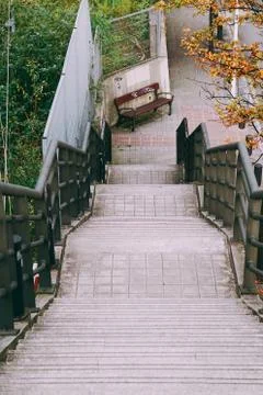 The stairs up and down Stock Photos