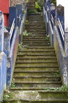 The stairs up and down Stock Photos