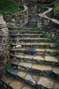 The stairs up and down Stock Photos