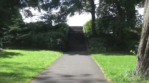 Stairs and sun Stock Footage 87741503