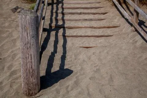 Stairs to the beach Stock Photos
