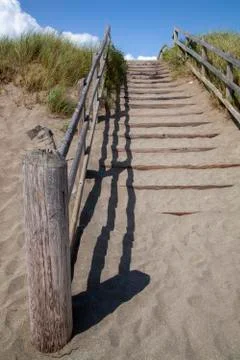 Stairs to the beach Stock Photos