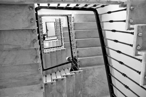 Stairs from below Stock Photos