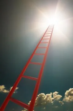 Stairs to the concept. Stock Illustration