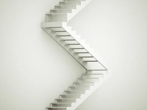 Stairs concept rendered Stock Illustration