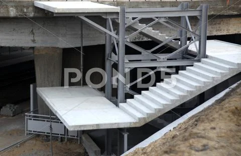 Stairs in costruction Stock Photos