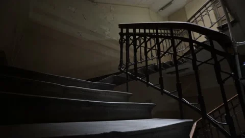 Stairs in the dark Stock Footage 167589589