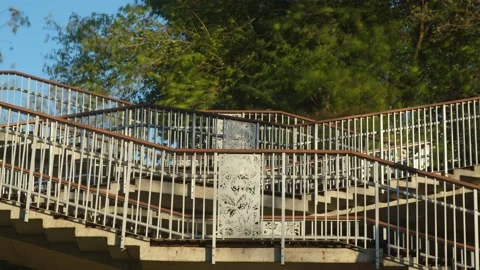 Stairs Fall Timelapse Stock Footage 163763480