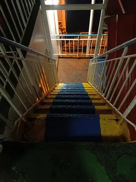 Stairs on Ferry Фото