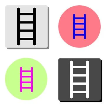 Stairs. flat vector icon Stock Illustration