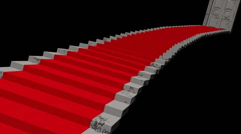 Up the stairs Stock Footage 48665896